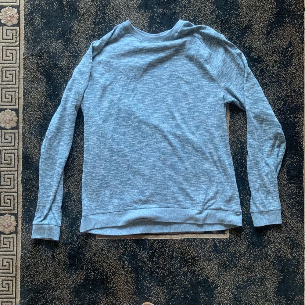 NWOT marbled blue/white long sleeve // Sz XL